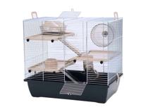 INTER-ZOO Pinky 3 Zinc Black - kooi voor een hamster