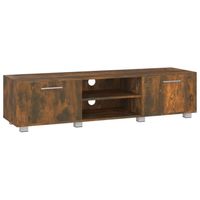 vidaXL Tv-meubel 140x40x35 cm bewerkt hout gerookt eikenkleurig