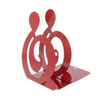 2 PC'S muzikale noot metalen boekensteunen ijzeren steun houder Desk staat voor boeken (rode Treble)
