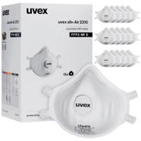 uvex silv-Air classic 2310 8762310 Fijnstofmasker met ventiel FFP3 D 15 stuk(s) EN 149:2001 + A1:2009 DIN 149:2001 + A1:2009