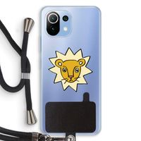 Kleine leeuw: Xiaomi Mi 11 Lite Transparant Hoesje met koord