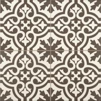 Vloertegel Cemento Decor Venice Black 45x45