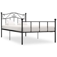 Bedframe metaal zwart 100x200 cm - thumbnail