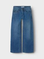 Name it winter jeansbroek meisjes - blauw - wide leg fit - NkfRose