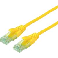 roline recycled material RJ45 (cross) Netwerkkabel Aansluitkabel CAT 6A U/UTP 10 m Geel