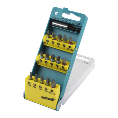 Wolfcraft Bit Box Combi | Solid | 16-delig | PH/PZ/TX | 1 set - 2400000