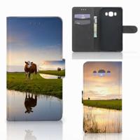 Samsung Galaxy J7 2016 | Telefoonhoesje | Met pasjeshouder | Koe