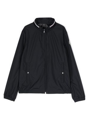 Moncler Enfant veste Farlak à patch logo - Bleu