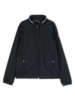 Moncler Enfant veste Farlak à patch logo - Bleu