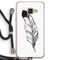Pluim: Samsung Galaxy A3 (2016) Transparant Hoesje met koord