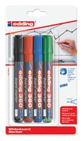 Viltstift edding 360 whiteboard rond assorti 3mm blister Ãƒ 4 - thumbnail