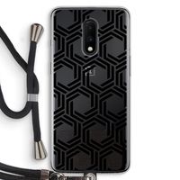 Geometrisch patroon: OnePlus 7 Transparant Hoesje met koord