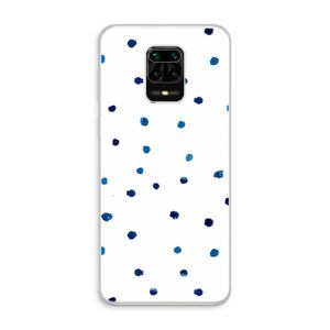 Blauwe stippen: Xiaomi Redmi Note 10 Lite Transparant Hoesje