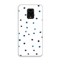 Blauwe stippen: Xiaomi Redmi Note 10 Lite Transparant Hoesje