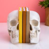 Schedel boekensteunen (set van 2)