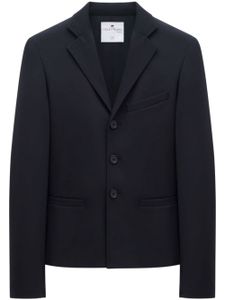 Courrèges blazer boutonné à revers crantés - Noir