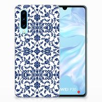 Huawei P30 TPU Case Flower Blue - thumbnail