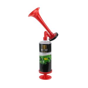 Supporter toeter/luchthoorn met handpomp - op luchtdruk - 24 cm