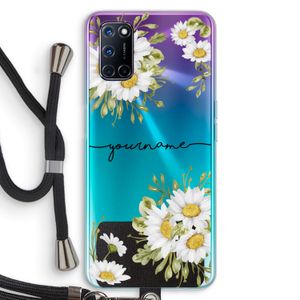 Daisies: Oppo A52 Transparant Hoesje met koord