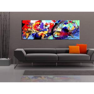 Canvas Schilderij Colourful Immersion 135x45cm