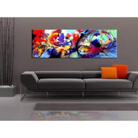 Canvas Schilderij Colourful Immersion 135x45cm