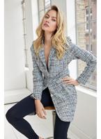 Helena Hart 7630 - Blazer Cherie Lang Boucle Blazers Licht Blauw/stone