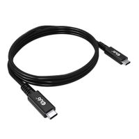 CLUB3D USB4 gecertificeerd Type-C Gen3x2 bidirectionele kabel (40Gbps 8K60Hz 100W Power delivery M-M 0,8 m) - thumbnail