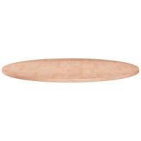 Tafelblad rond 60x1,5 cm onbehandeld massief eikenhout - thumbnail