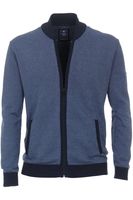 Redmond Casual Regular Fit Vest blauw, Gestructureerd