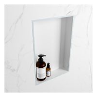 Wandnis Solid Surface Easy | In- en opbouw | 30x45x8 cm | 1 vak | Clay/Talc