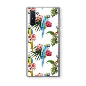 Kleurrijke papegaaien: Samsung Galaxy Note 10 Transparant Hoesje