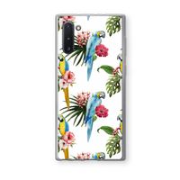 Kleurrijke papegaaien: Samsung Galaxy Note 10 Transparant Hoesje Kleurrijke papegaaien: Samsung Galaxy Note 10 Transparant Hoesje