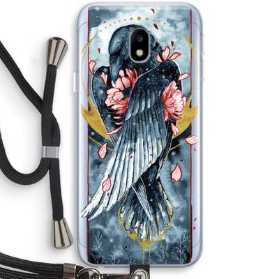 Golden Raven: Samsung Galaxy J3 (2017) Transparant Hoesje met koord