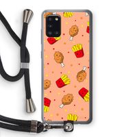 Chicken 'n Fries: Samsung Galaxy A31 Transparant Hoesje met koord