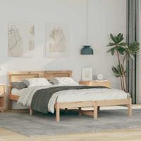 Bedframe Bruin 120 x 200 cm Massief grenenhout
