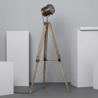 Staande lamp industrieel &apos;Valencia&apos; driepoot E27 fitting 117cm