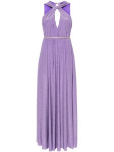 LIU JO lurex maxi dress - Violet