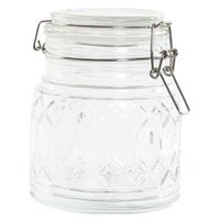 Voorraadpot/weckpot 510 ml glas met metalen beugelsluiting