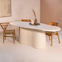 Eettafel Jessie Organisch Beige 260cm - Giga Meubel