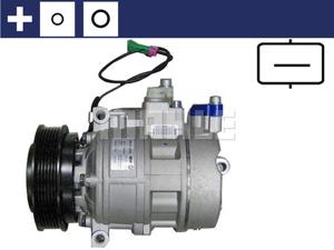 Compressor, airconditioning MAHLE, Spanning (Volt)12V, u.a. für Audi, Porsche, VW, Skoda