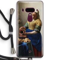 The Milkmaid: HTC U12+ Transparant Hoesje met koord