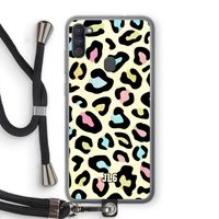 Leopard pattern: Samsung Galaxy A11 Transparant Hoesje met koord