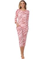 Duurzame pyjama roze zebra