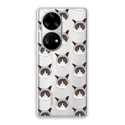 It's a Purrr Case: Huawei P50 Pro Transparant Hoesje