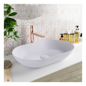 Waskom Mondiaz Onni | 55x10x35 cm | Solid Surface | Vrijstaand | Ovaal | Cale