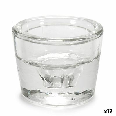 Kaarshouder Transparant Glas 6 x 4,3 x 6 cm (12 Stuks)