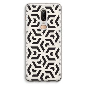 Crazy pattern: OnePlus 6 Transparant Hoesje