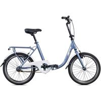 MBM Vouwfiets Nazaire vouwfiets 20 Inch Unisex V-Brakes Blauwgrijs - thumbnail