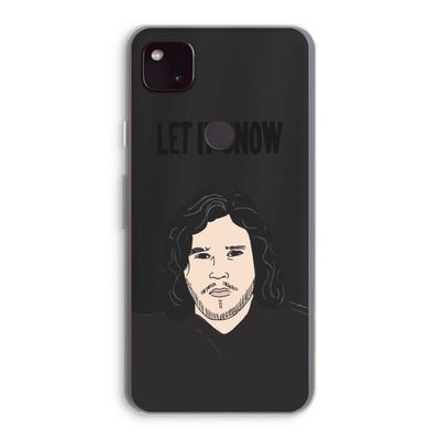 Let It Snow: Google Pixel 4a 5G Transparant Hoesje