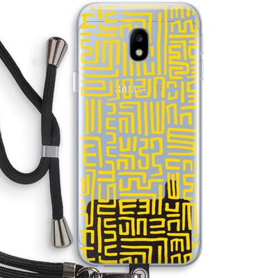 Majorelle Blue Print: Samsung Galaxy J3 (2017) Transparant Hoesje met koord